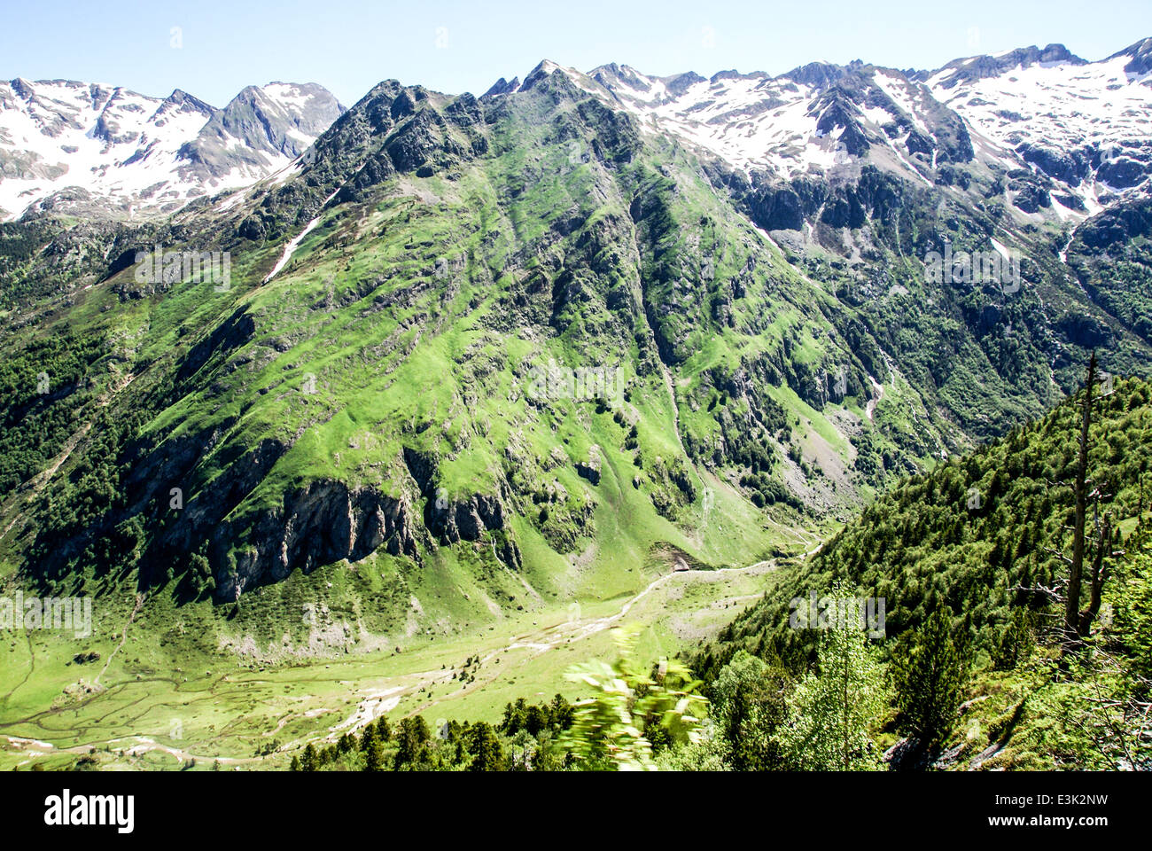 Pyrenäen-Nationalpark (Le Parc national des Pyrénées) Stockfoto