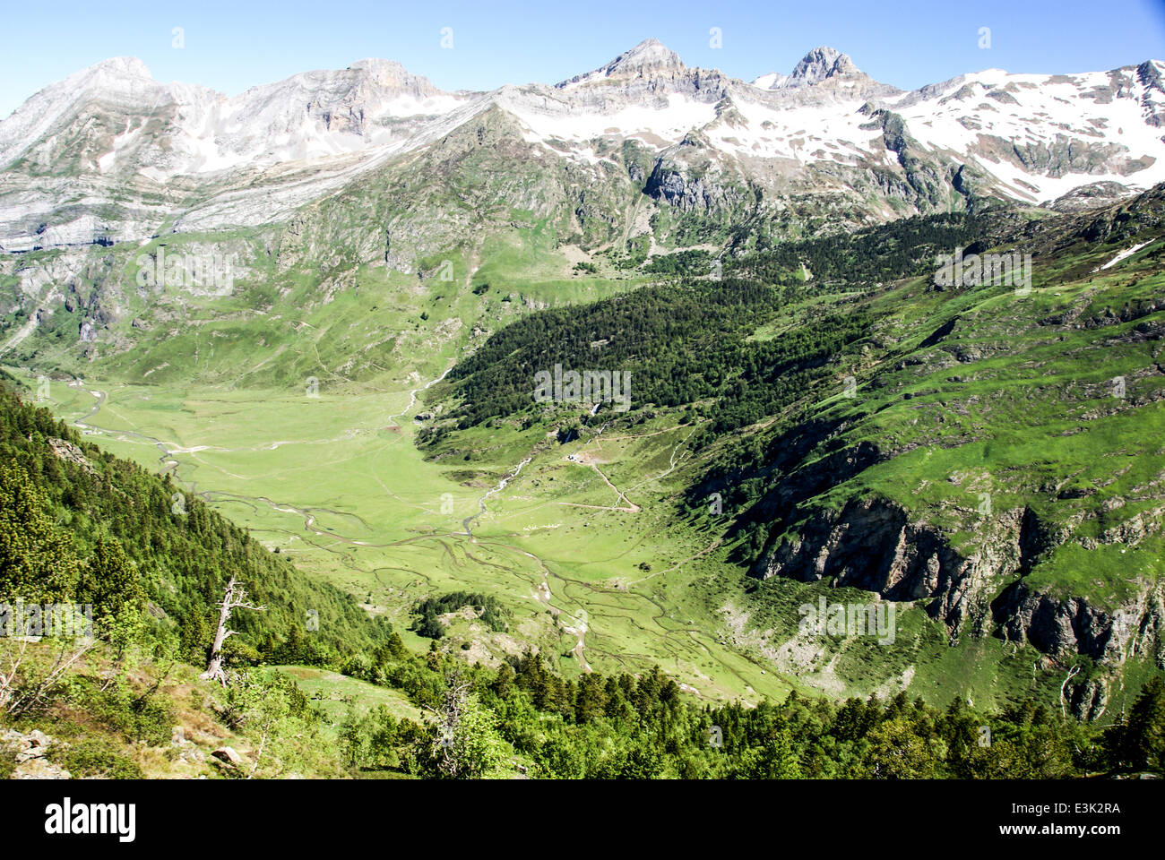 Pyrenäen-Nationalpark (Le Parc national des Pyrénées) Stockfoto