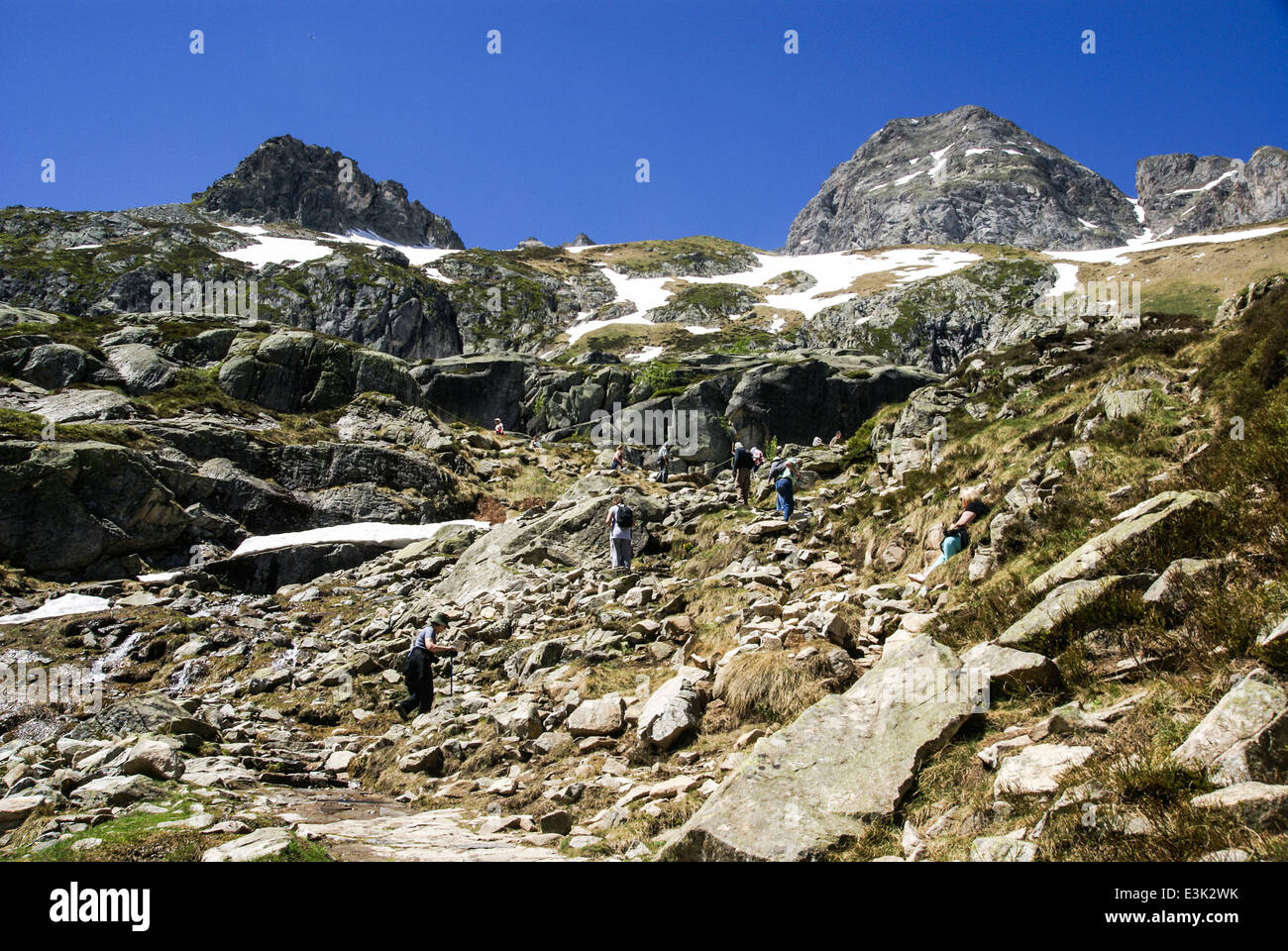 Pyrenäen-Nationalpark (Le Parc national des Pyrénées) Stockfoto