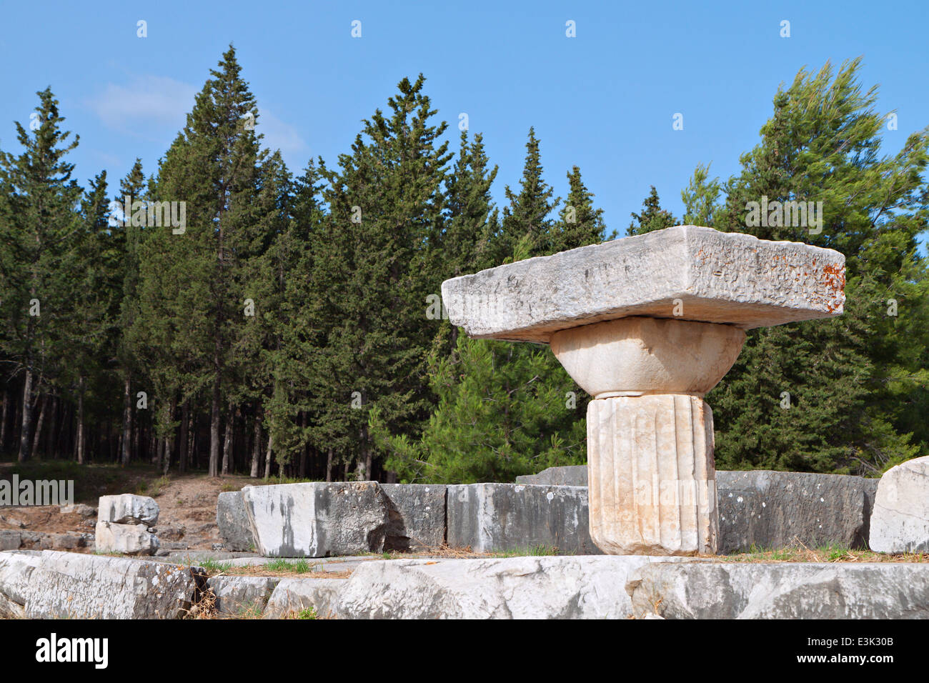 Das Heiligtum des Asklepios (Asklepieion oder Asclepio) auf der Insel Kos in Griechenland. Stockfoto