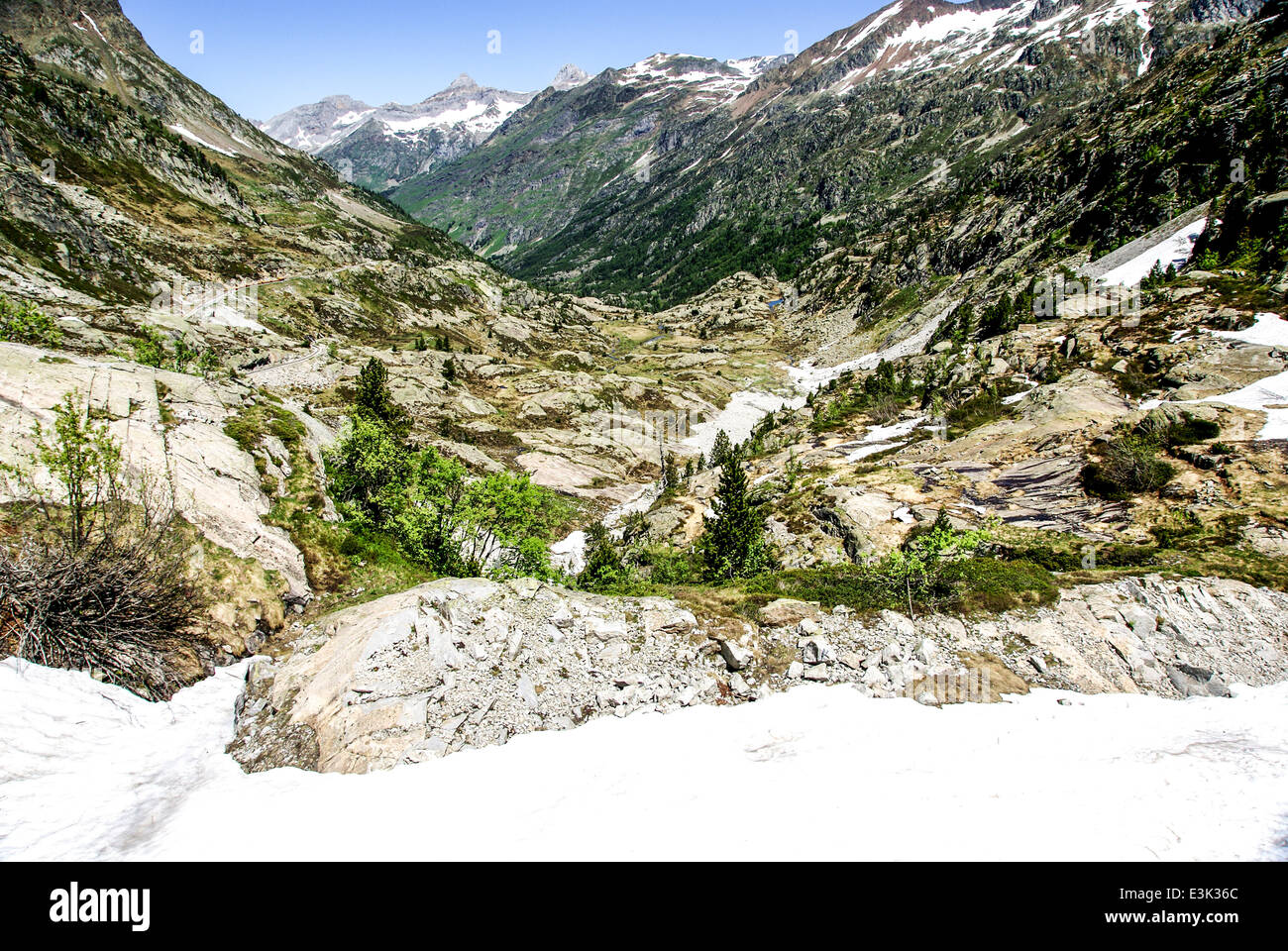 Pyrenäen-Nationalpark (Le Parc national des Pyrénées) Stockfoto