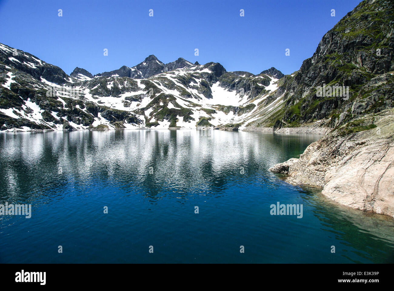 Pyrenäen-Nationalpark (Le Parc national des Pyrénées) Stockfoto