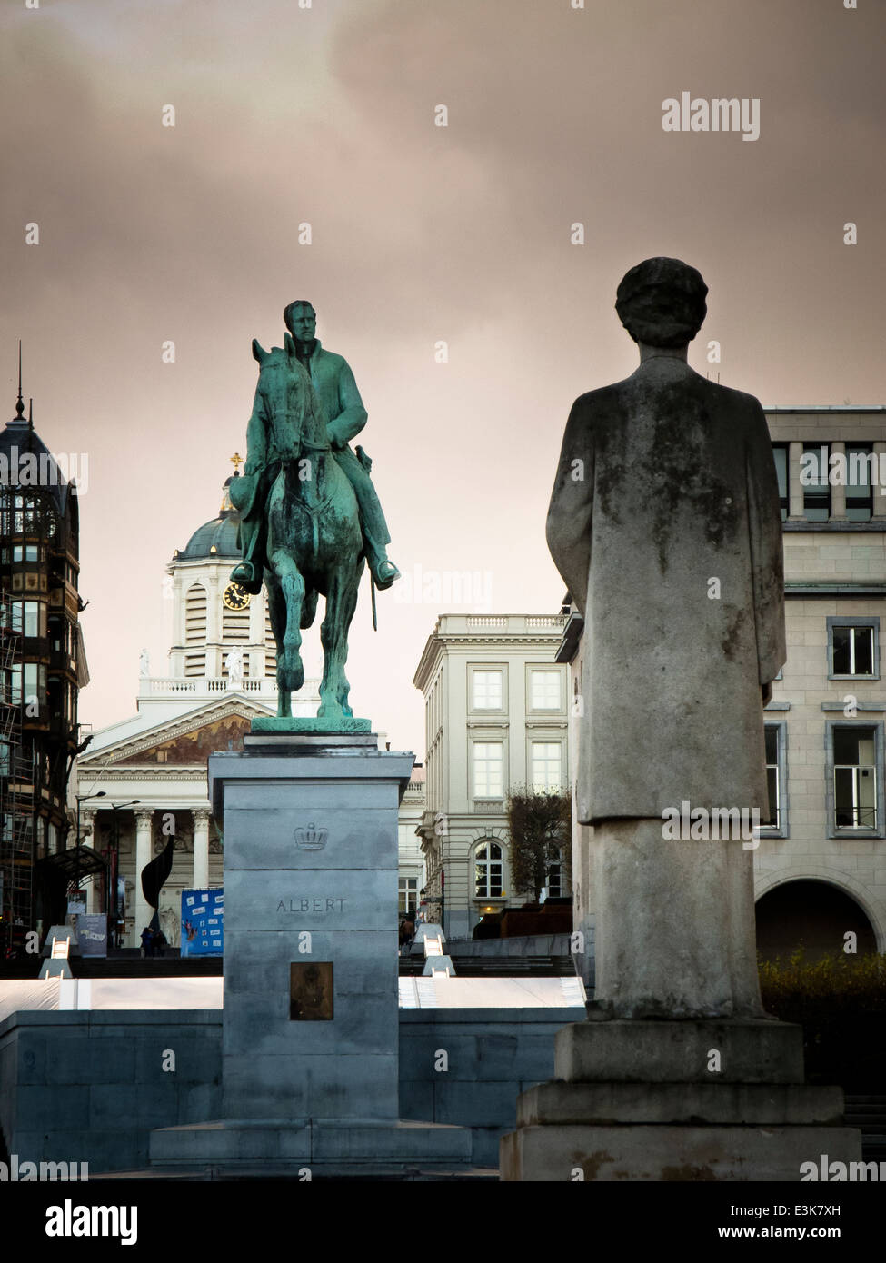 Stadt von Brüssel Mont des Arts Stockfoto