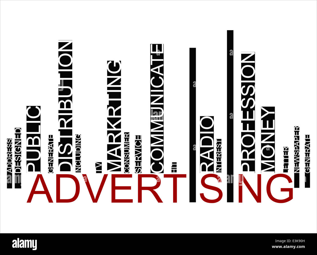 Werbung-Barcode, Vektor Stockfoto