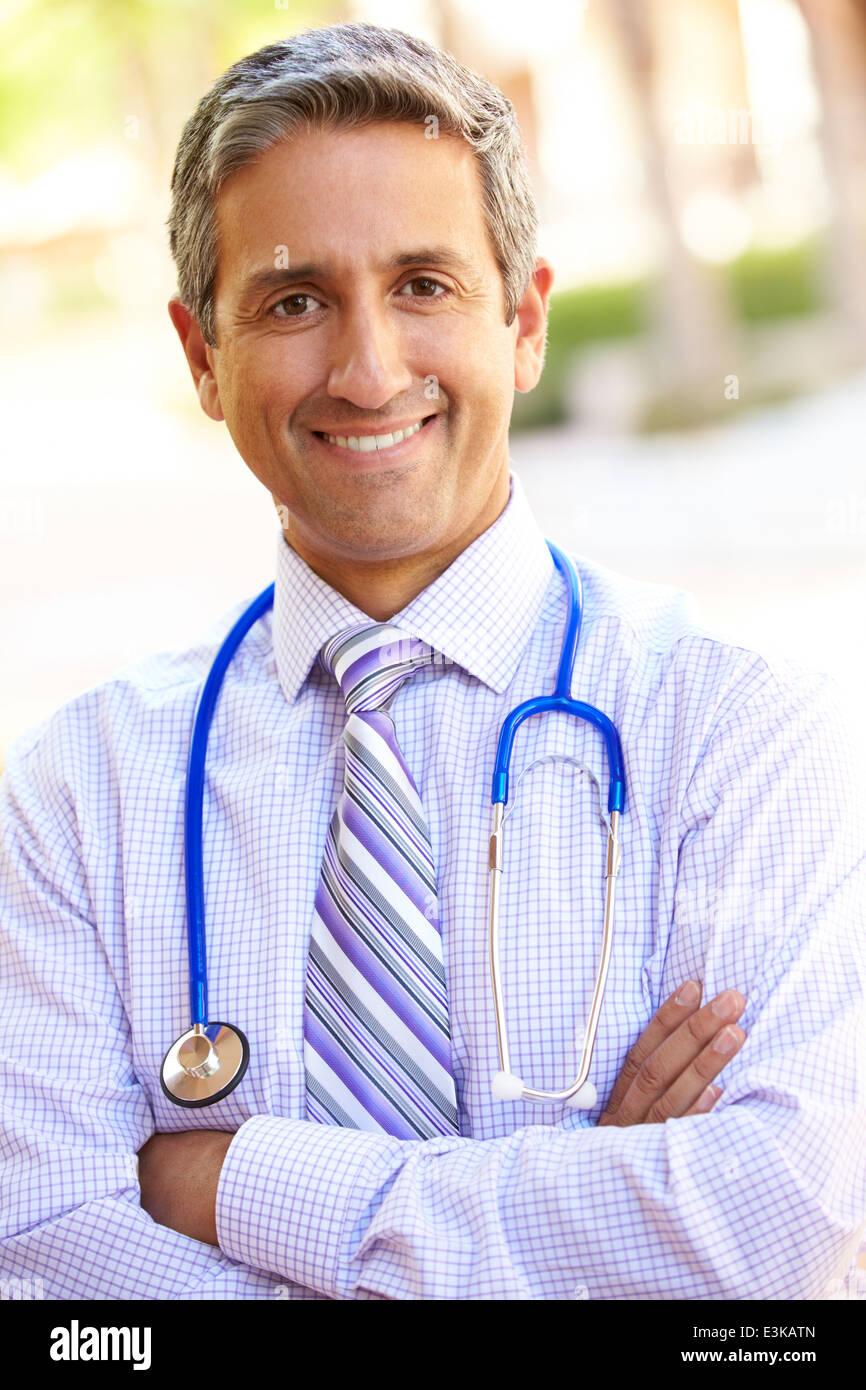 Outdoor Portrait männlichen Berater Stockfoto