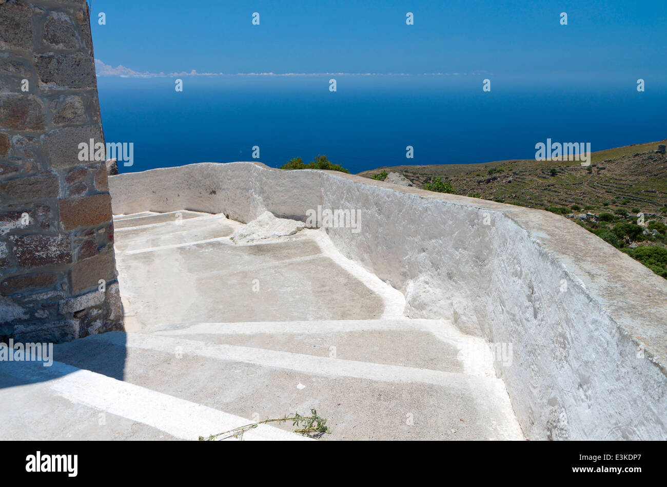 Traditionelle Dorf von Nikeia auf Nisyros Insel in Griechenland Stockfoto