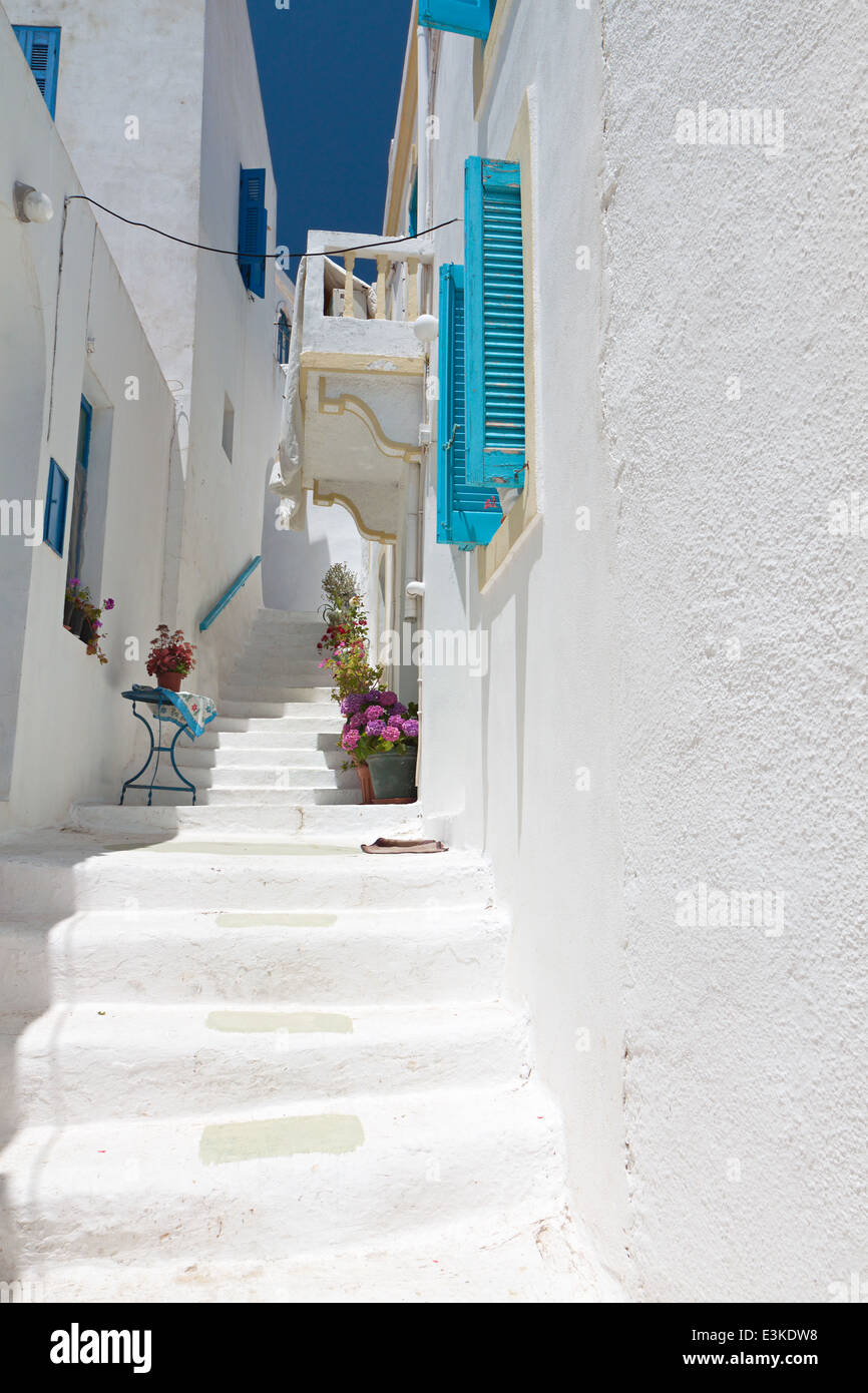 Traditionelle Dorf von Nikeia auf Nisyros Insel in Griechenland Stockfoto