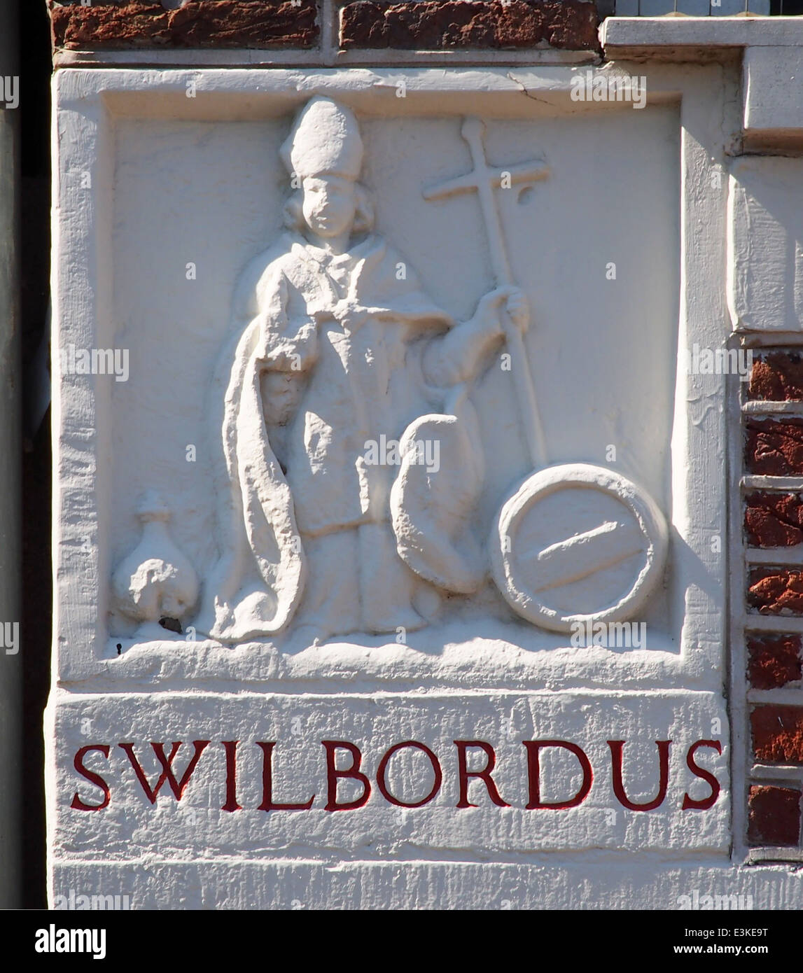 Egelantiersgracht Nr. 8, SWILBORDUS ANNO 1649 gevelsteen Stockfoto