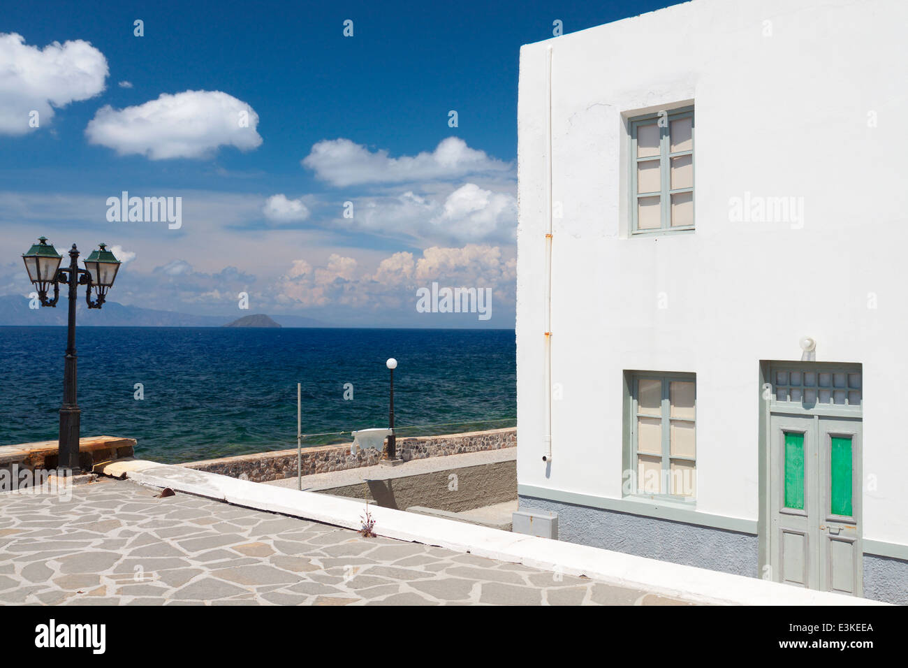 Traditionelle Dorf von Mandraki auf Nisyros Insel in Griechenland Stockfoto