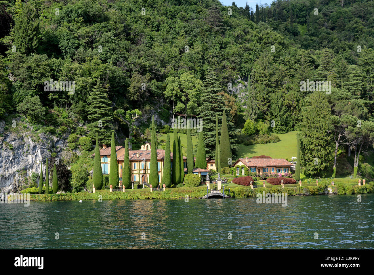 Villa La Cassinella, Lenno, Comer See Italien Stockfoto