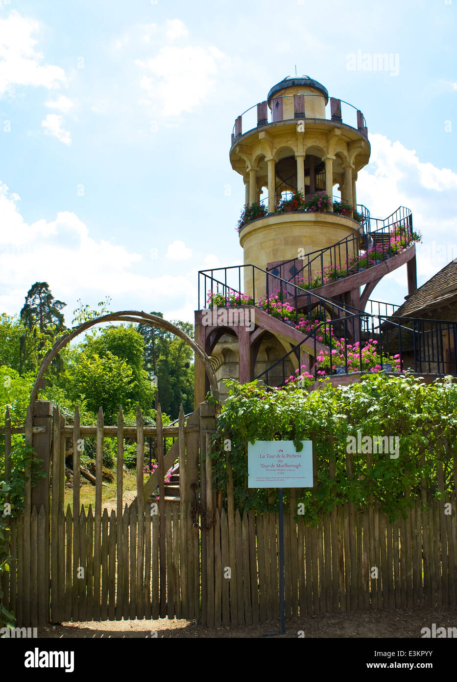Marborough Tower, befindet sich die Königin Weiler (Hameau De La Reine