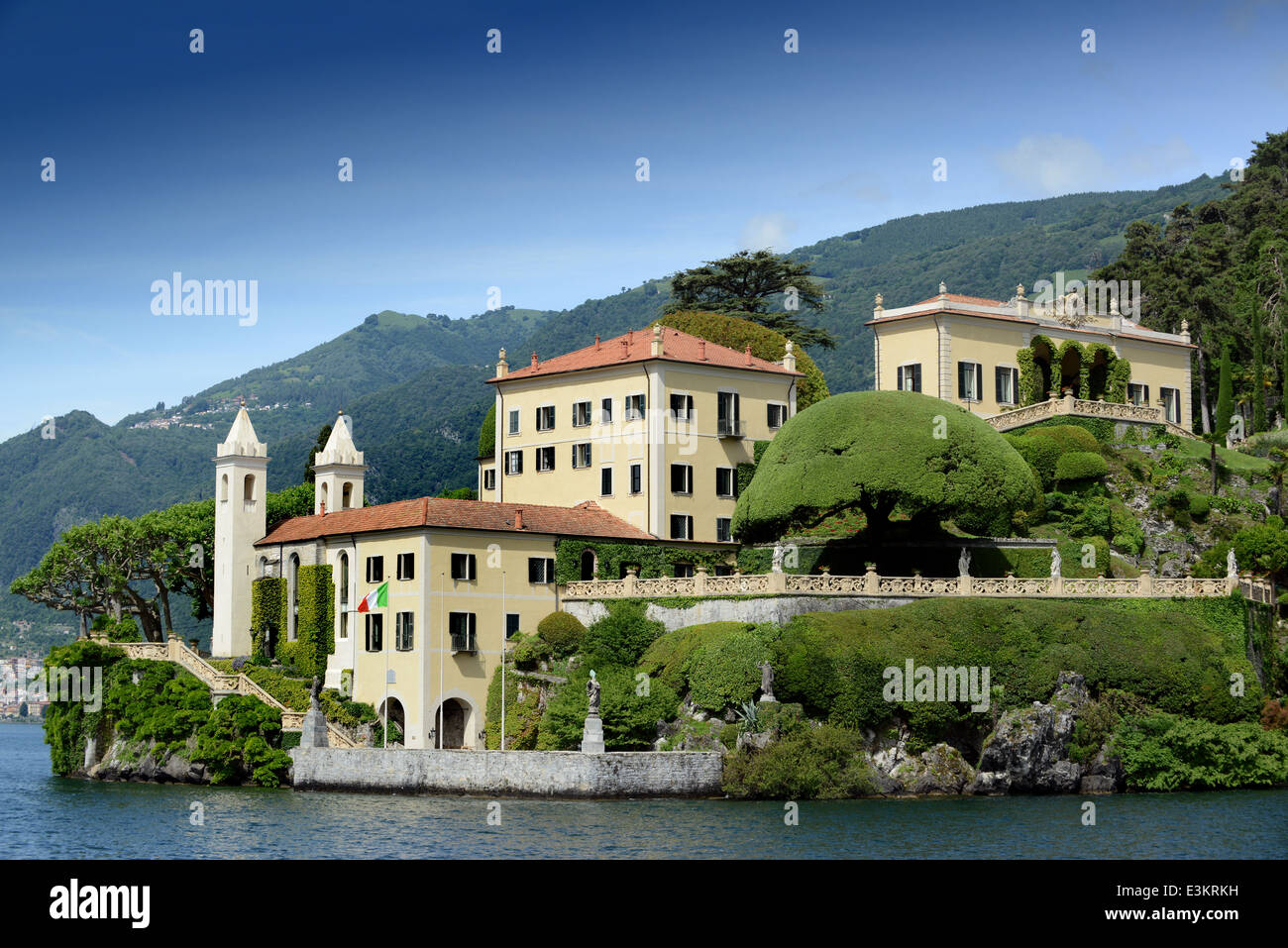 Villa Balbianello, Lenno, Comer See, Italien Stockfoto