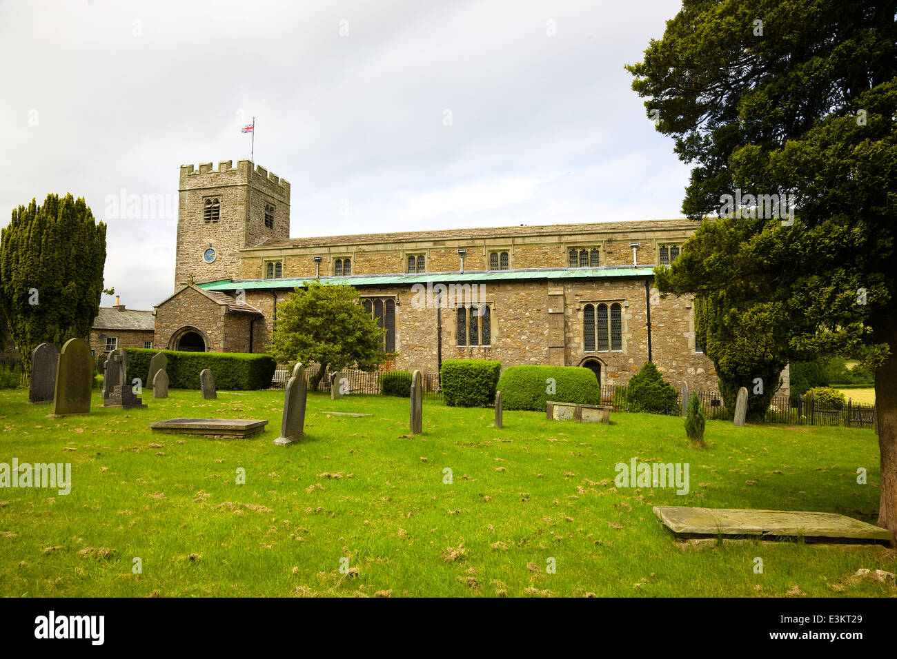 St. Andreas Kirche, Dent, Yorkshire Dales Nationalpark, Cumbria, England, Vereinigtes Königreich. Stockfoto