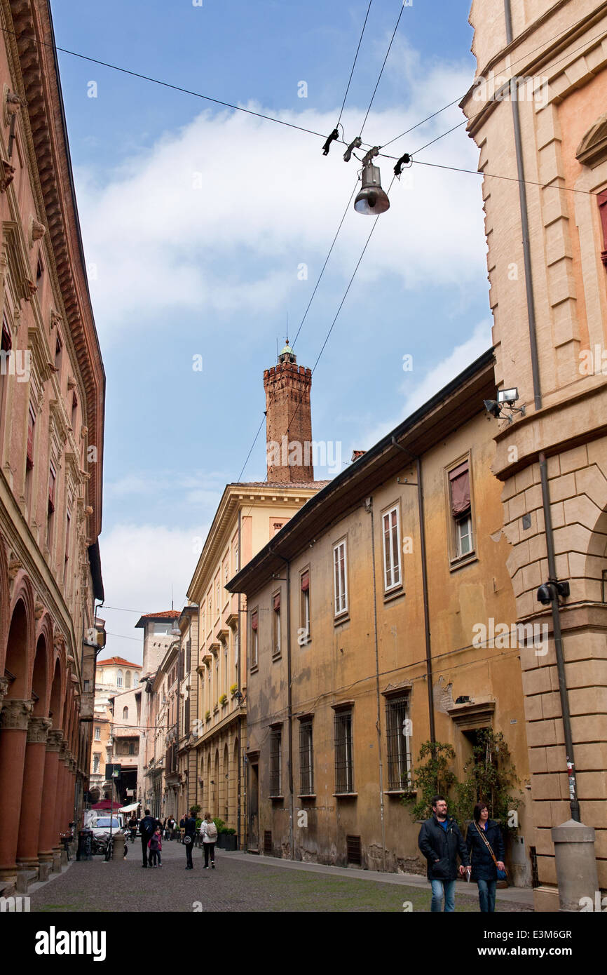 Universitätsviertel, Bologna Stockfoto