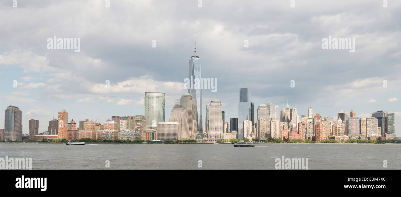 New York Skyline mit Blick aus New Jersey Stockfoto