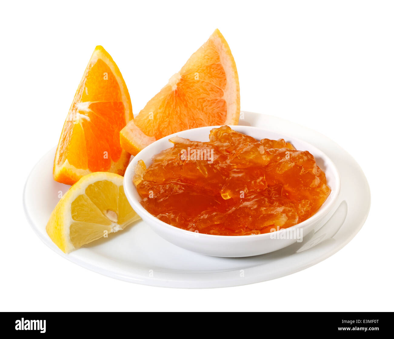 Citrus Jam (+ Clipping-Pfad) Stockfoto