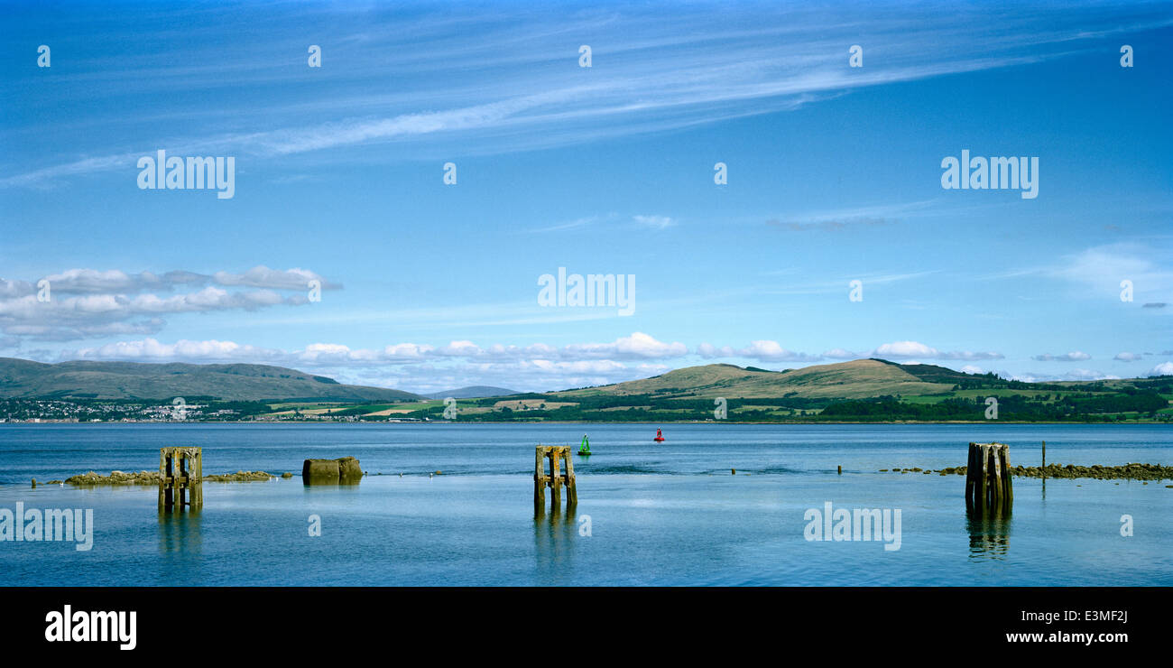 Firth of Clyde in Greenock Stockfoto