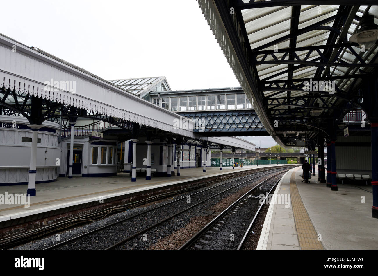 Stirling Bahnhof in Zentral-Schottland. Stockfoto