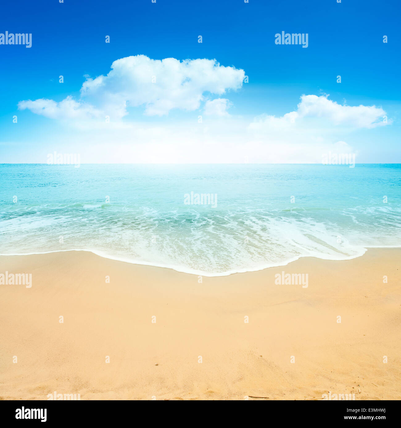Schönen Sommer Strand Hintergrund. Stockfoto