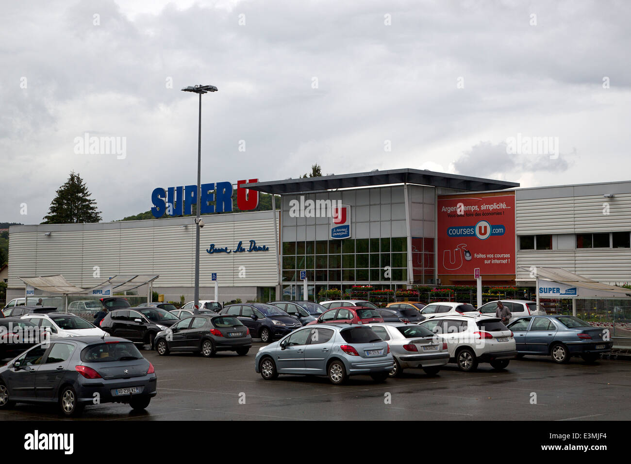 Supermarkt, Baume-Les-Dames, Franche-Comté, Doubs, Frankreich Französisch Stockfoto
