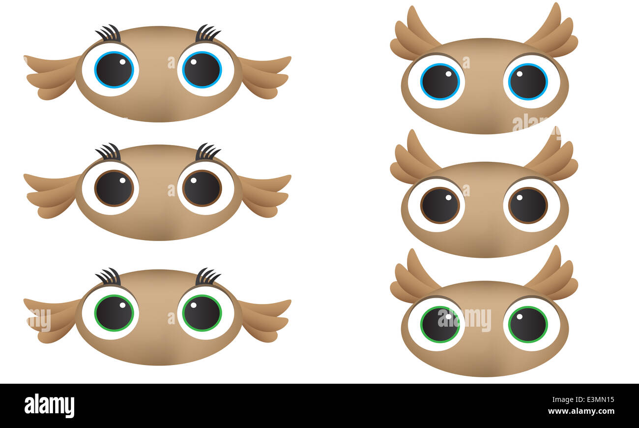 Vogel-Cartoon Charakter Stockfoto