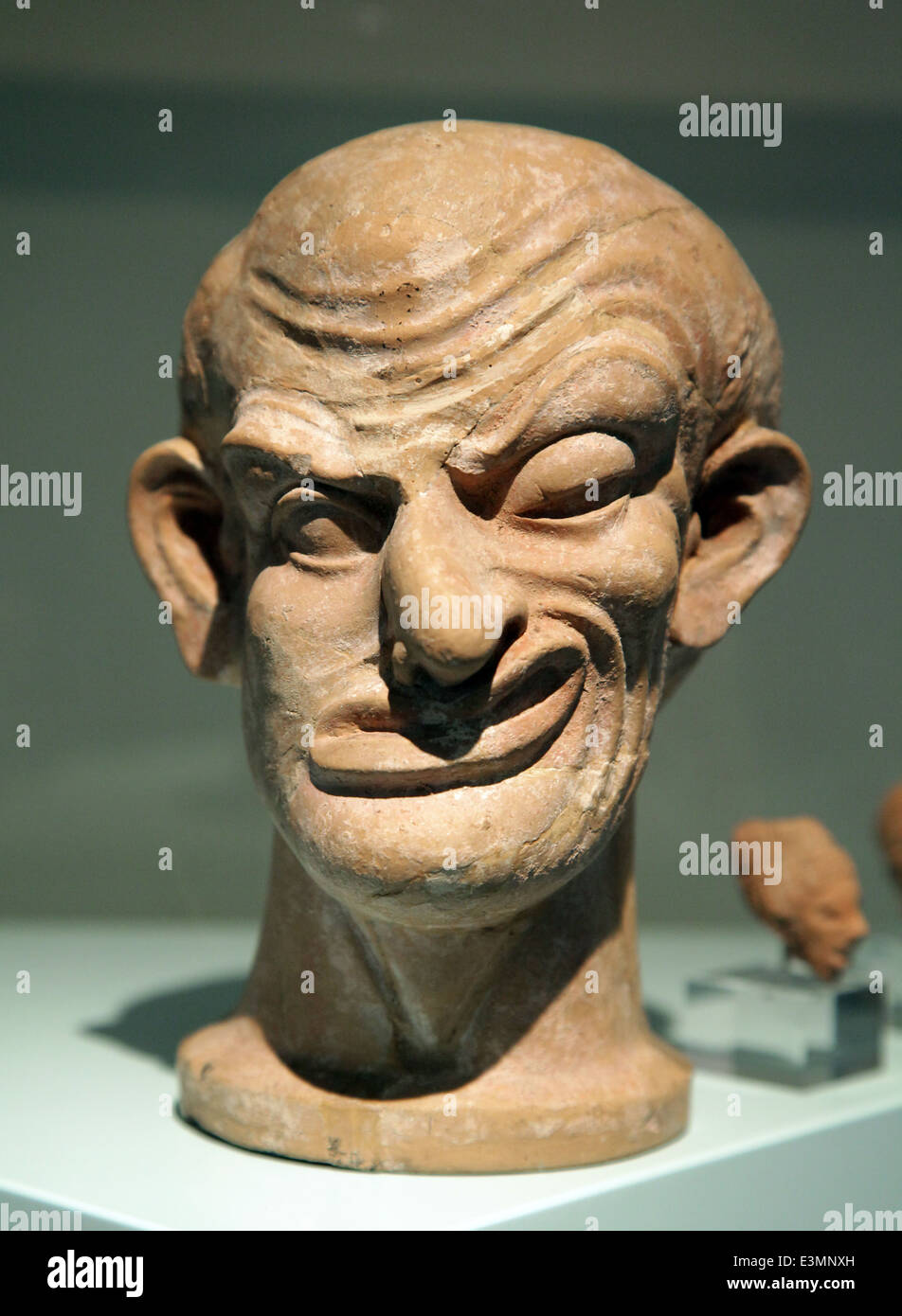 Antike Figur von einem entstellten man.greece.350-100 v. Chr. Stockfoto