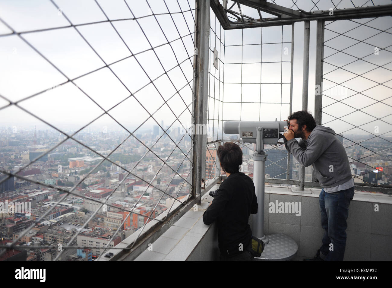 Beobachtung-Dock auf Torre Latinoamericana, Mexiko-Stadt. Stockfoto Beobachtung-Dock auf Torre Latinoamericana, Mexiko-Stadt. Stockfoto