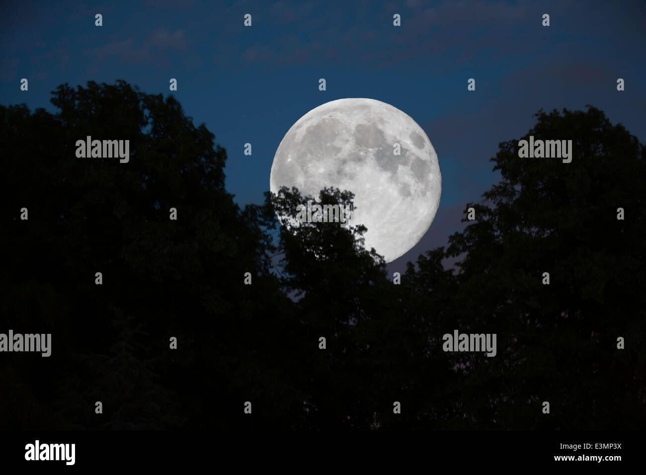 Mondaufgang Stockfoto