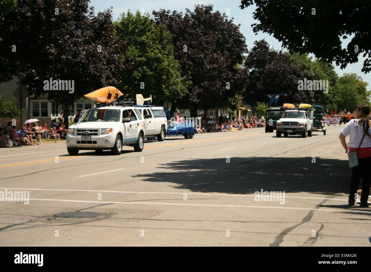 Diese Sammlung zeigt die Nationalparks und Wildschutzgebiete entlang des Mississippi River im Mittleren Westen und hebt die Bemühungen des Summer of Paddling 2012 hervor, der Outdoor-Aktivitäten und den Schutz der Flussökosysteme in der Region des Upper Mississippi River förderte. Stockfoto