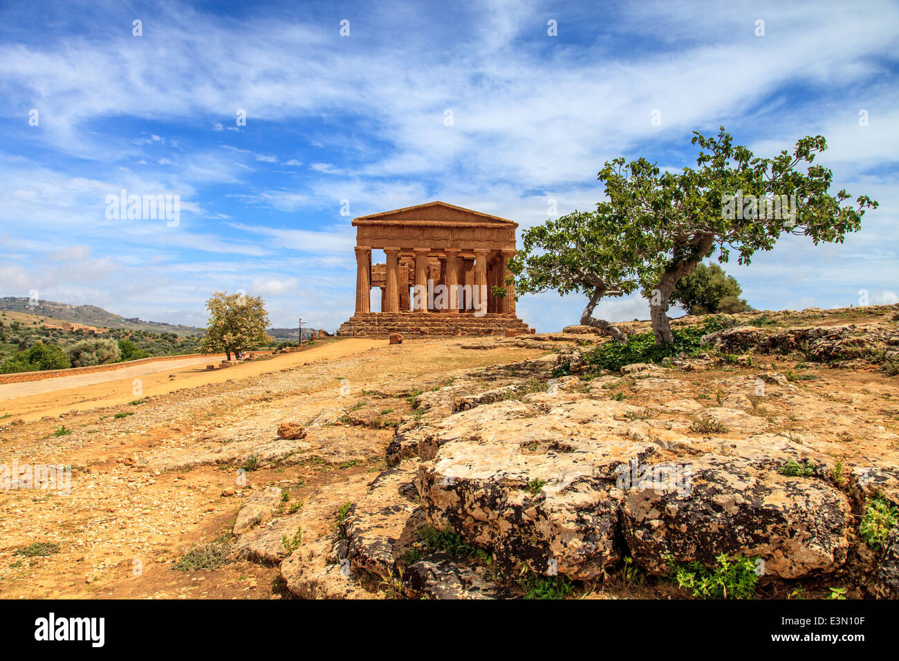 Griechische Tempel im Tal der Tempel Stockfoto