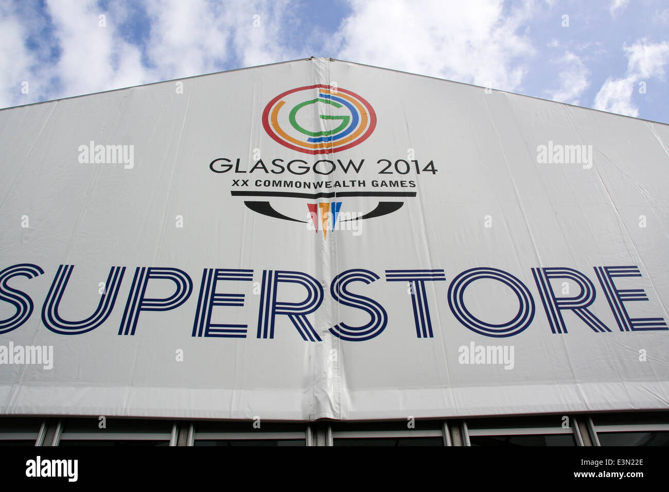 Commonwealth Games offizielles Merchandise Superstore George Square Glasgow Stockfoto