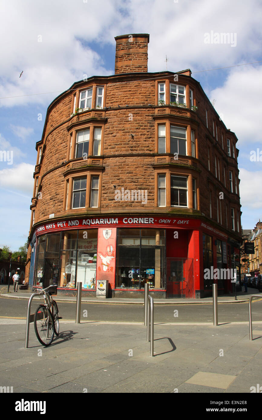 Parnie Straße Händler Stadt Glasgow Stockfoto