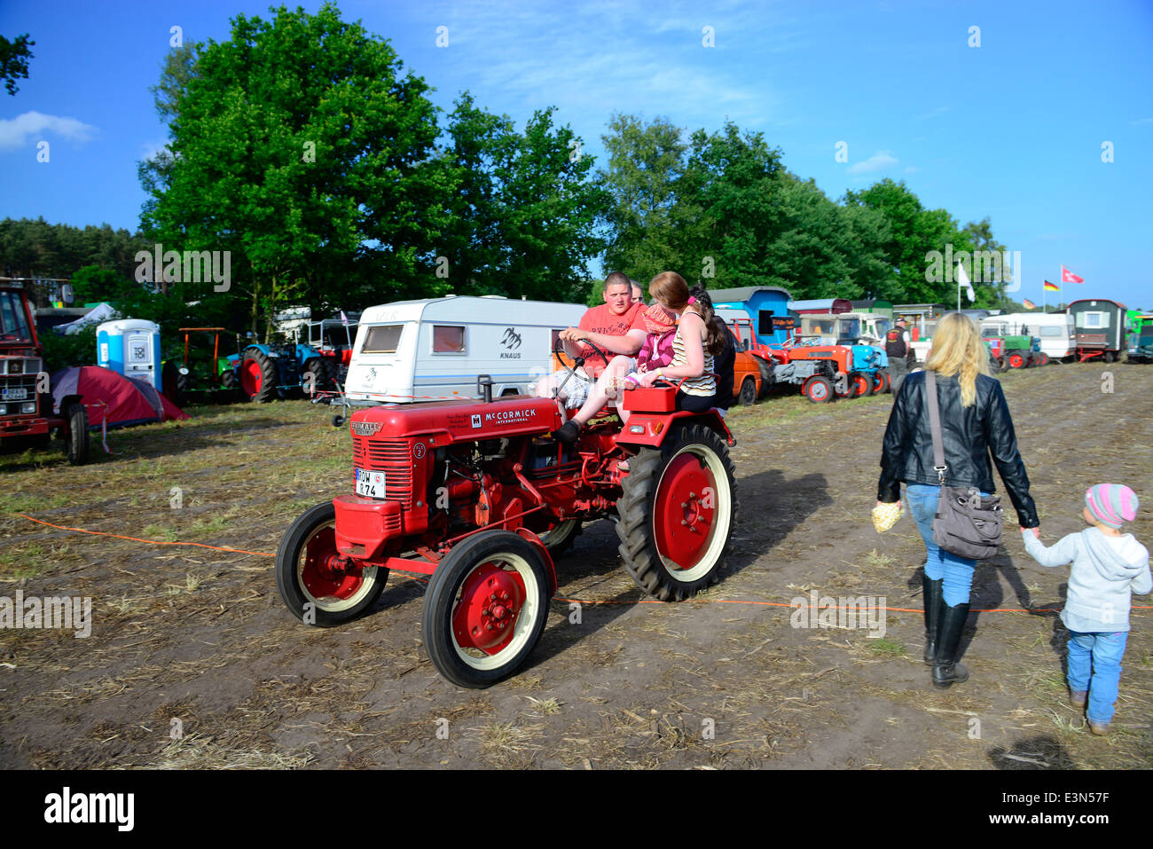 Mini-Traktor Stockfoto