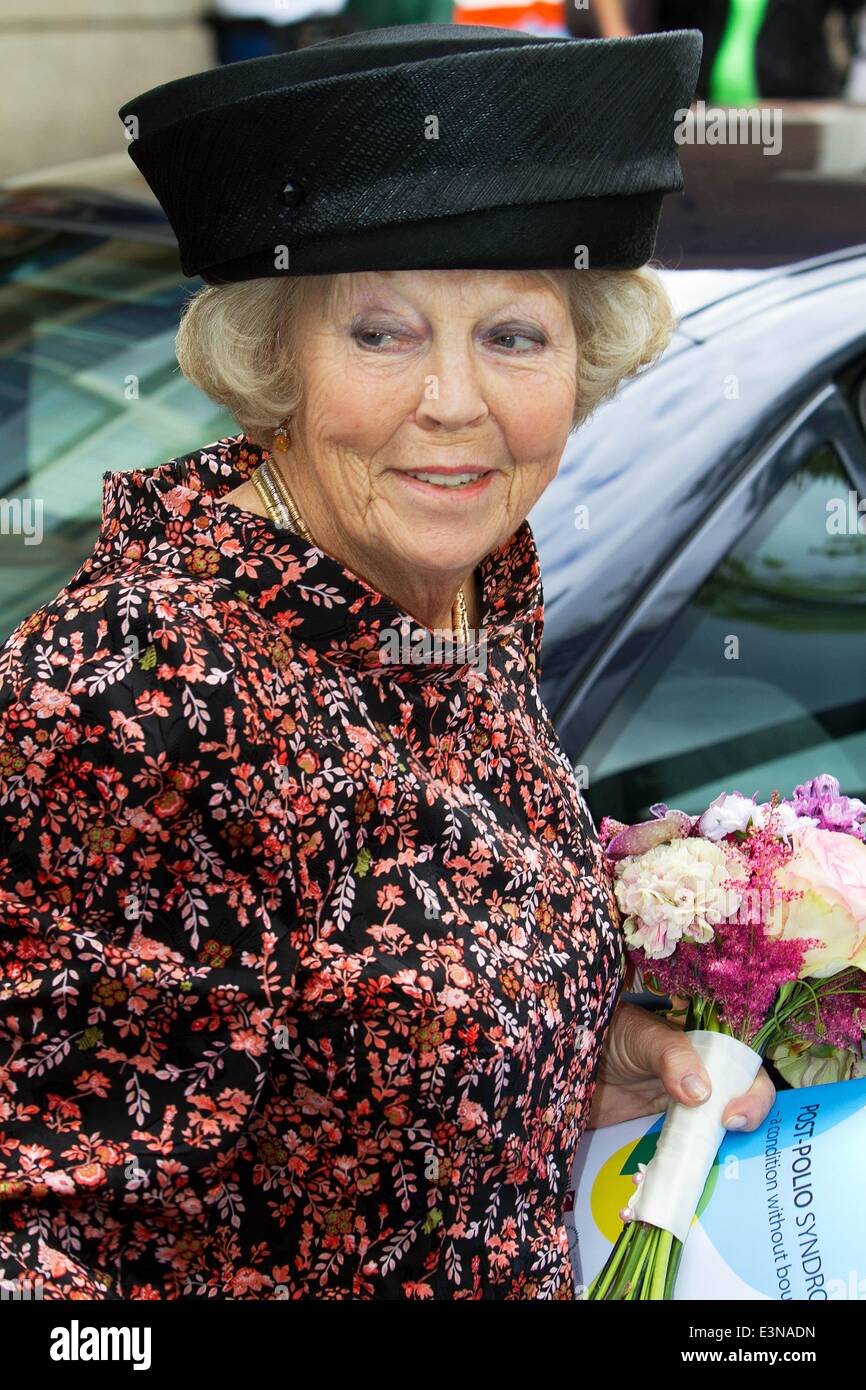 Amsterdam, Niederlande. 25. Juni 2014. Niederländische Prinzessin Beatrix besucht die europäischen Kongress Polio-Polio-Syndrom - eine Bedingung ohne Grenzen "im Grand Hotel Krasnapolsky in Amsterdam, 25. Juni 2014. Bildnachweis: Dpa picture Alliance/Alamy Live News Stockfoto