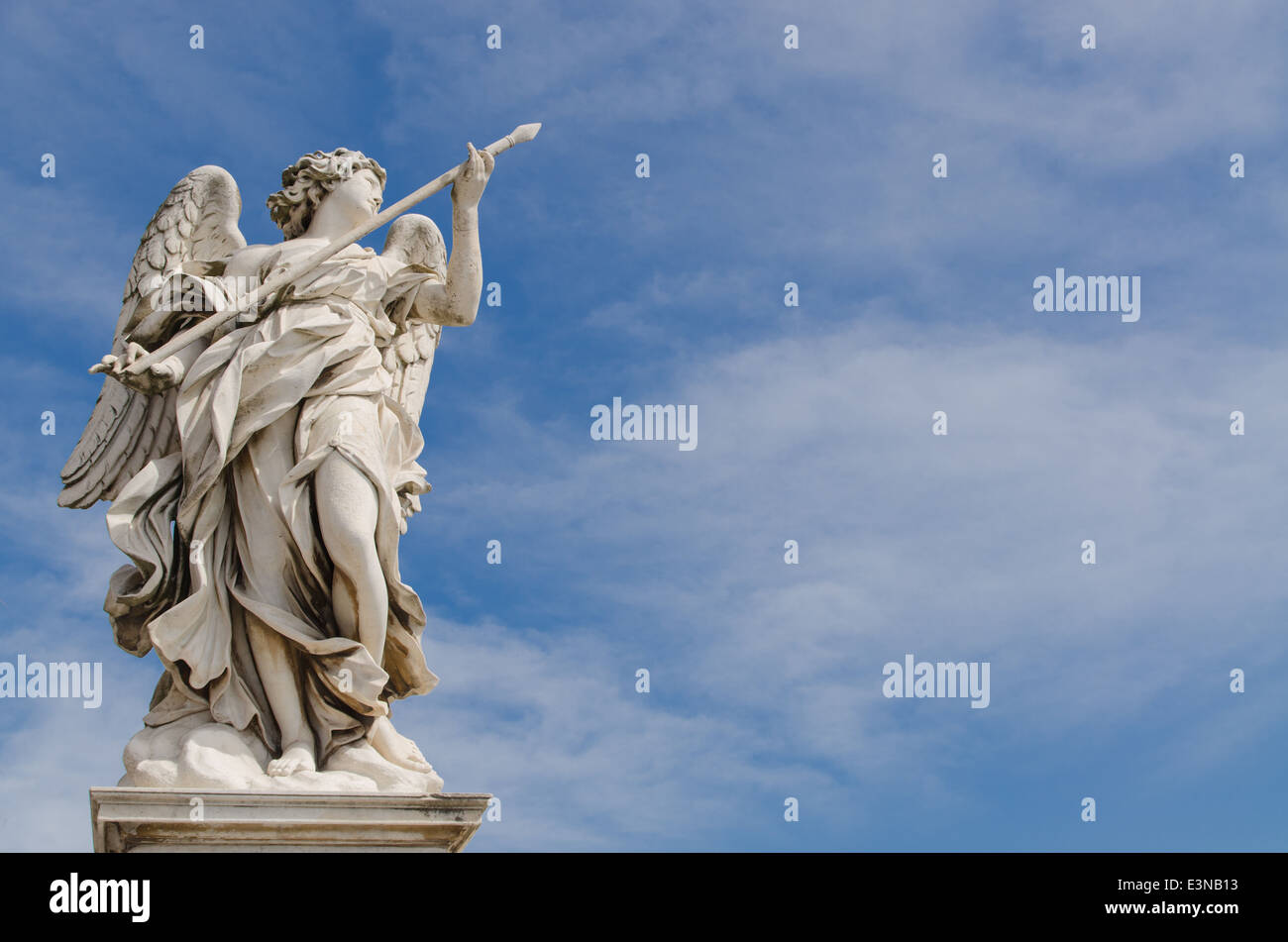 Engelsstatue, Castel Sant'Angelo, Rom, Italien Stockfoto