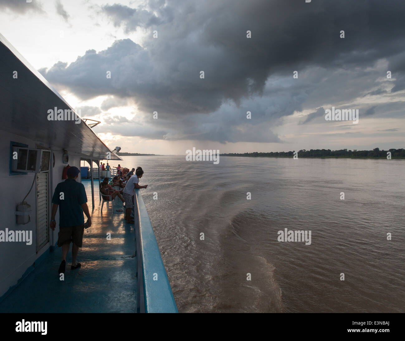 Auf dem Fluss Stockfoto