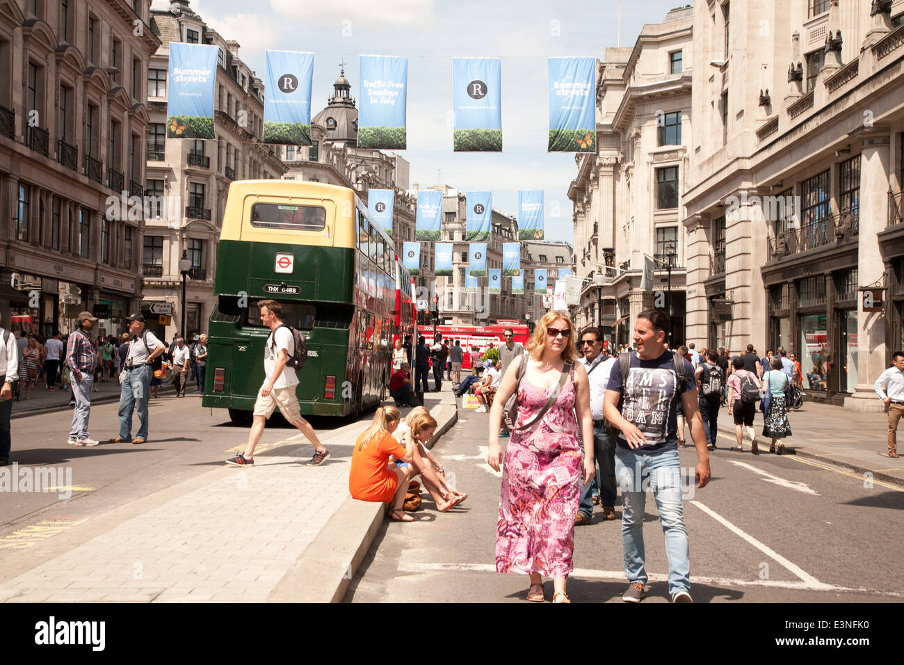 2014 London Jubiläumsjahr der Bus in Regebt Straße Stockfoto