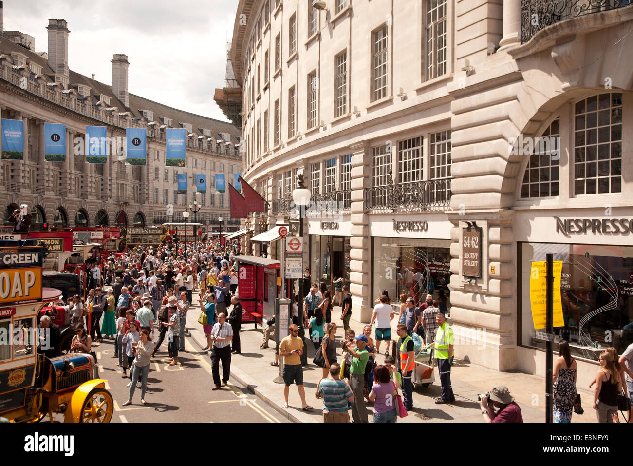 2014 London Jubiläumsjahr der Bus in Regebt Straße Stockfoto