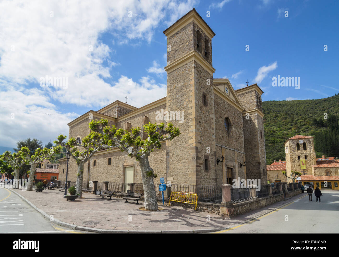 Kirche San Vicente, Potes, Liebana, Kantabrien, Spanien Stockfoto