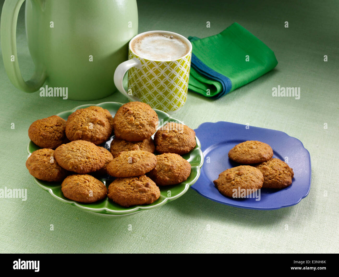 Ahorn-Walnuss cookies Stockfoto
