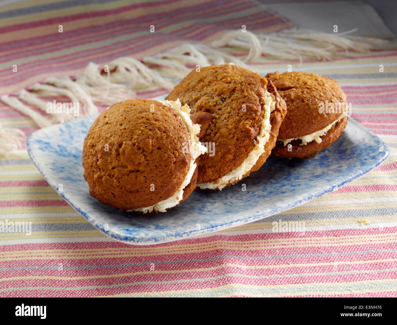 Ahorn-Walnuss cookies Stockfoto