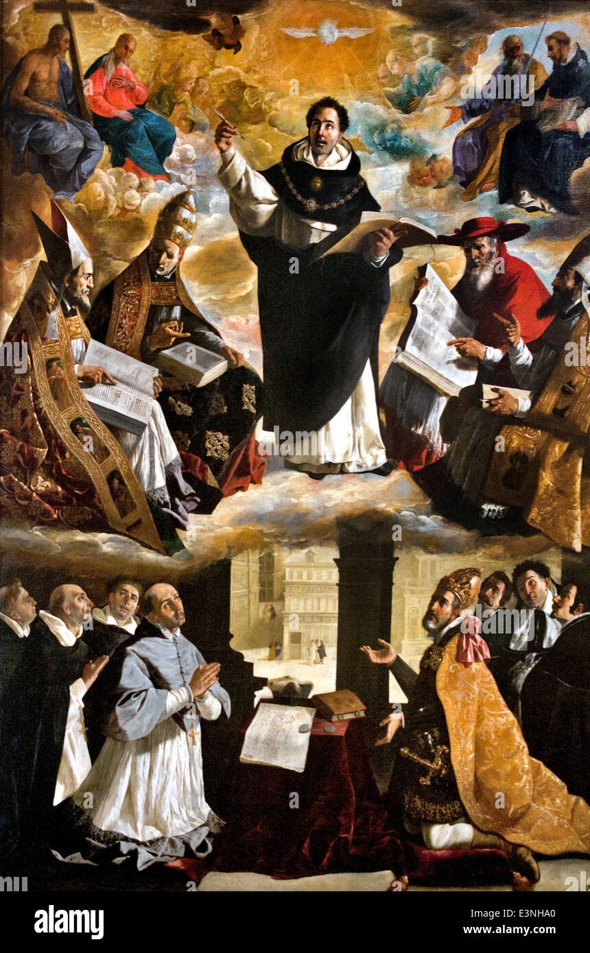 Apotheose des Hl. Thomas von Aquin 1631 Zurbarán Francisco de 1598-1664 Spanien Spanisch Stockfoto