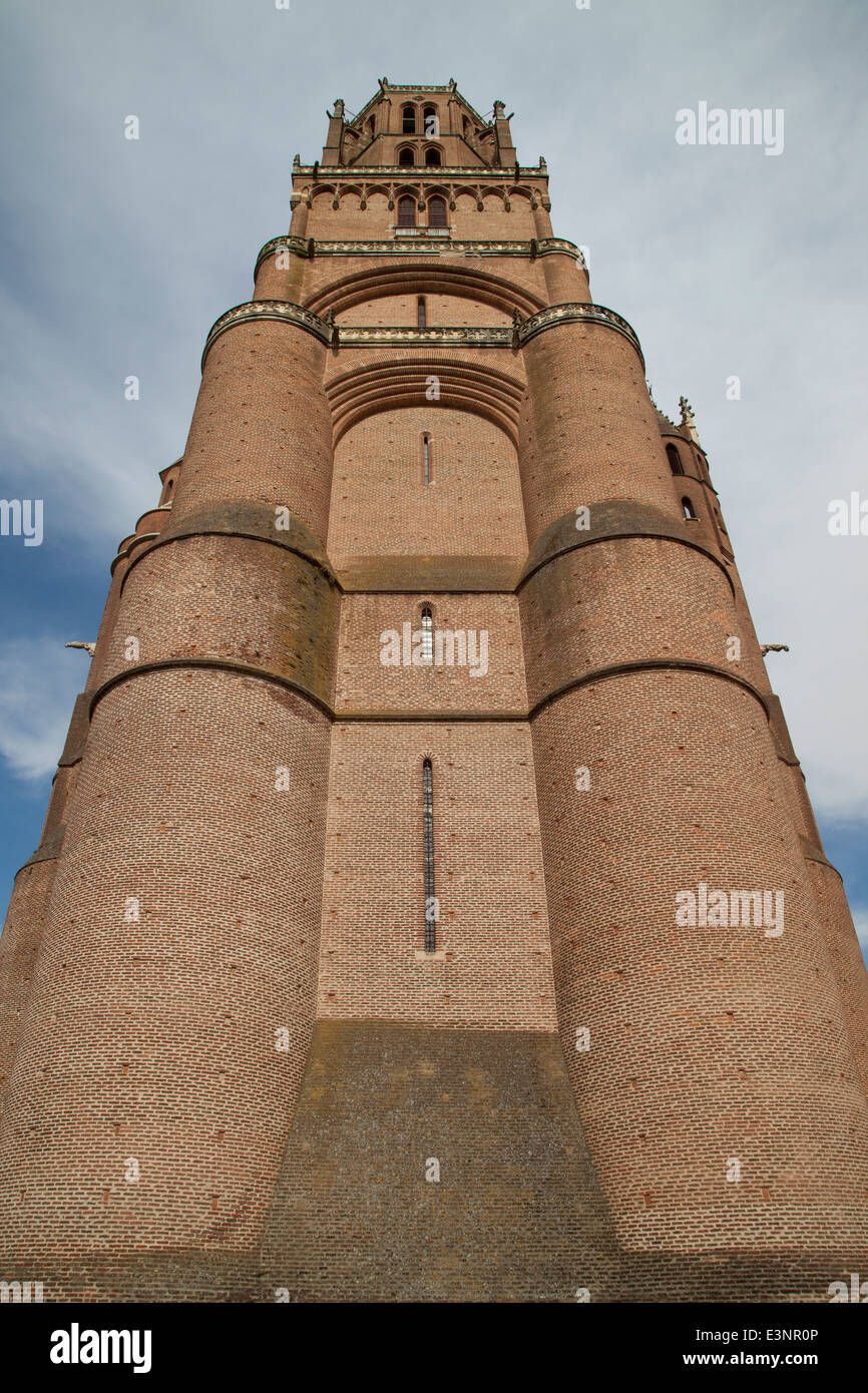 Sainte Cecile Kathedrale Glockenturm Albi France Stockfoto