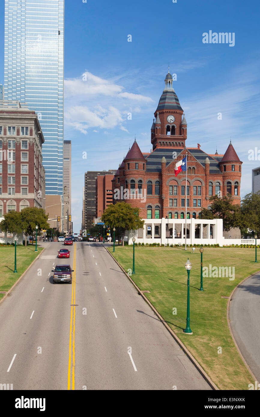 Grashügel (Website der Kennedy-Ermordung), Dealey Plaza Historic District, West End, Dallas, Texas, Vereinigte Staaten von Amerika Stockfoto