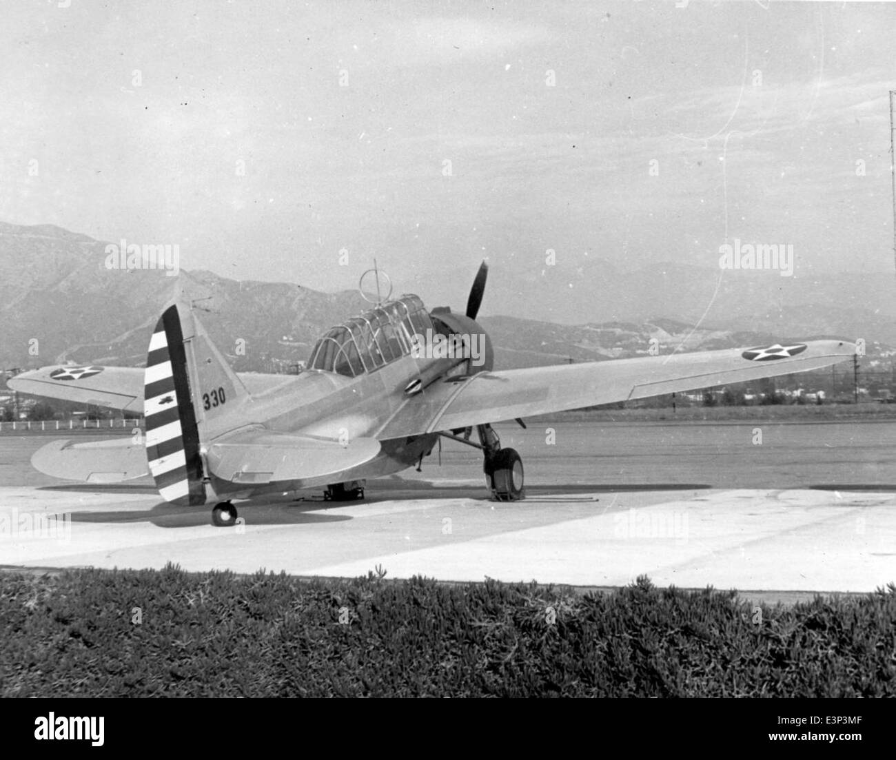 AL61A-138 nordamerikanischen O-47A 37-330 Griffith Park CA NG Basis Stockfoto