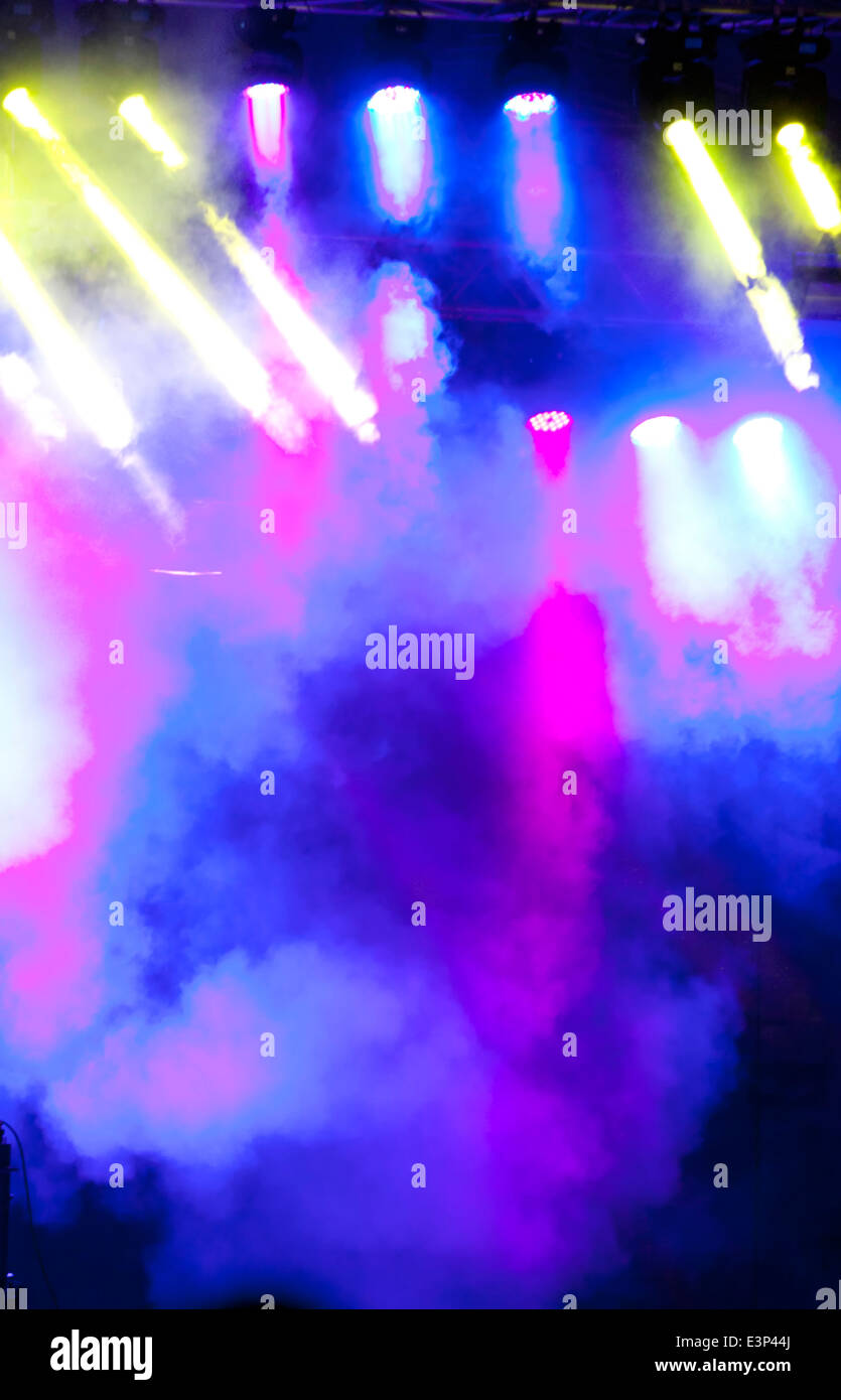 Bühnenbeleuchtung Stockfoto