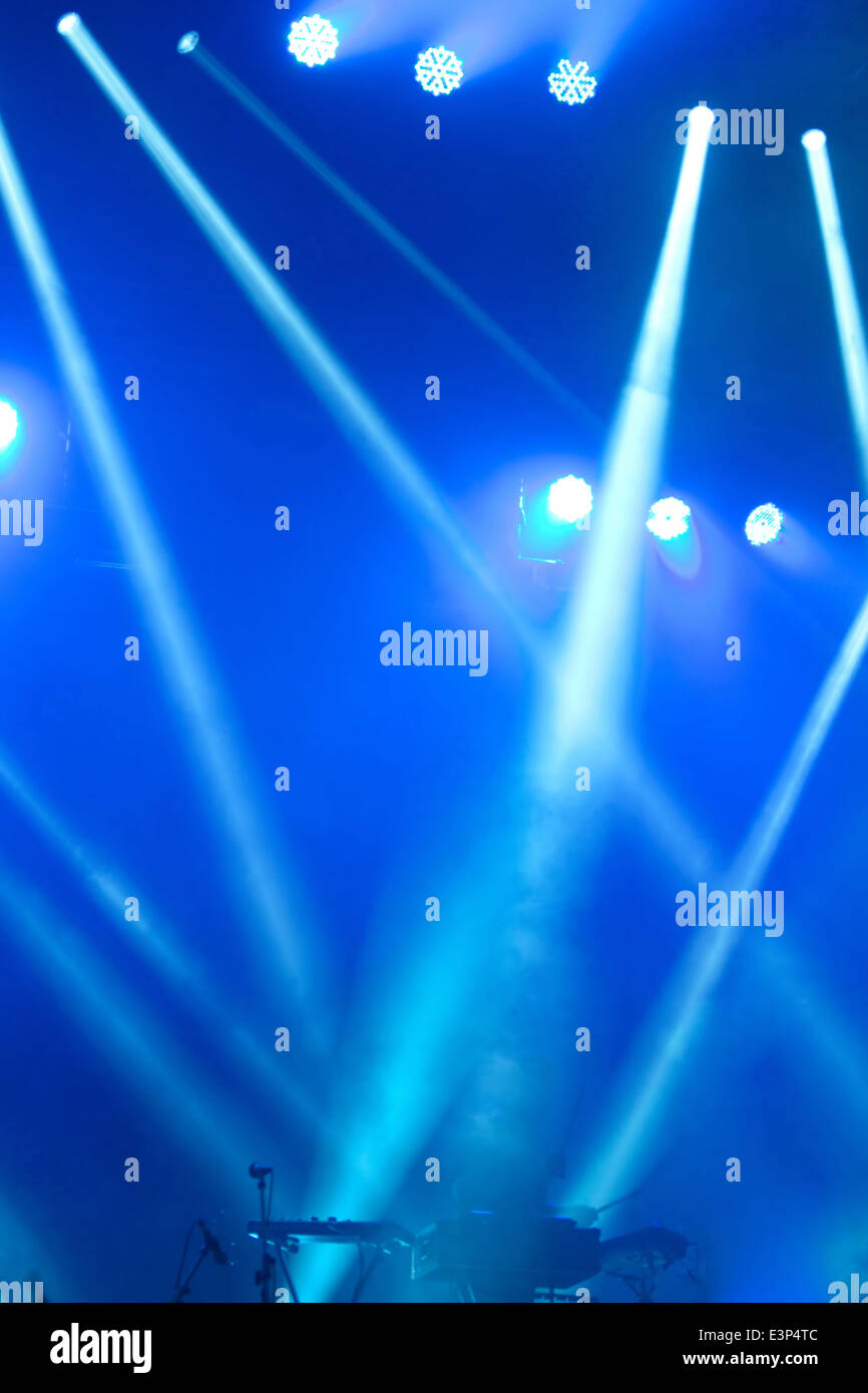 Bühnenbeleuchtung Stockfoto