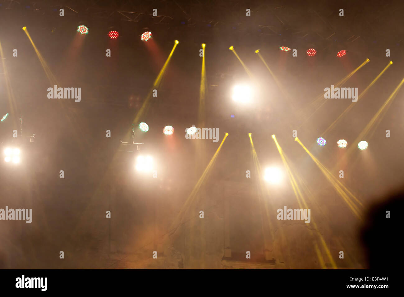 Bühnenbeleuchtung Stockfoto