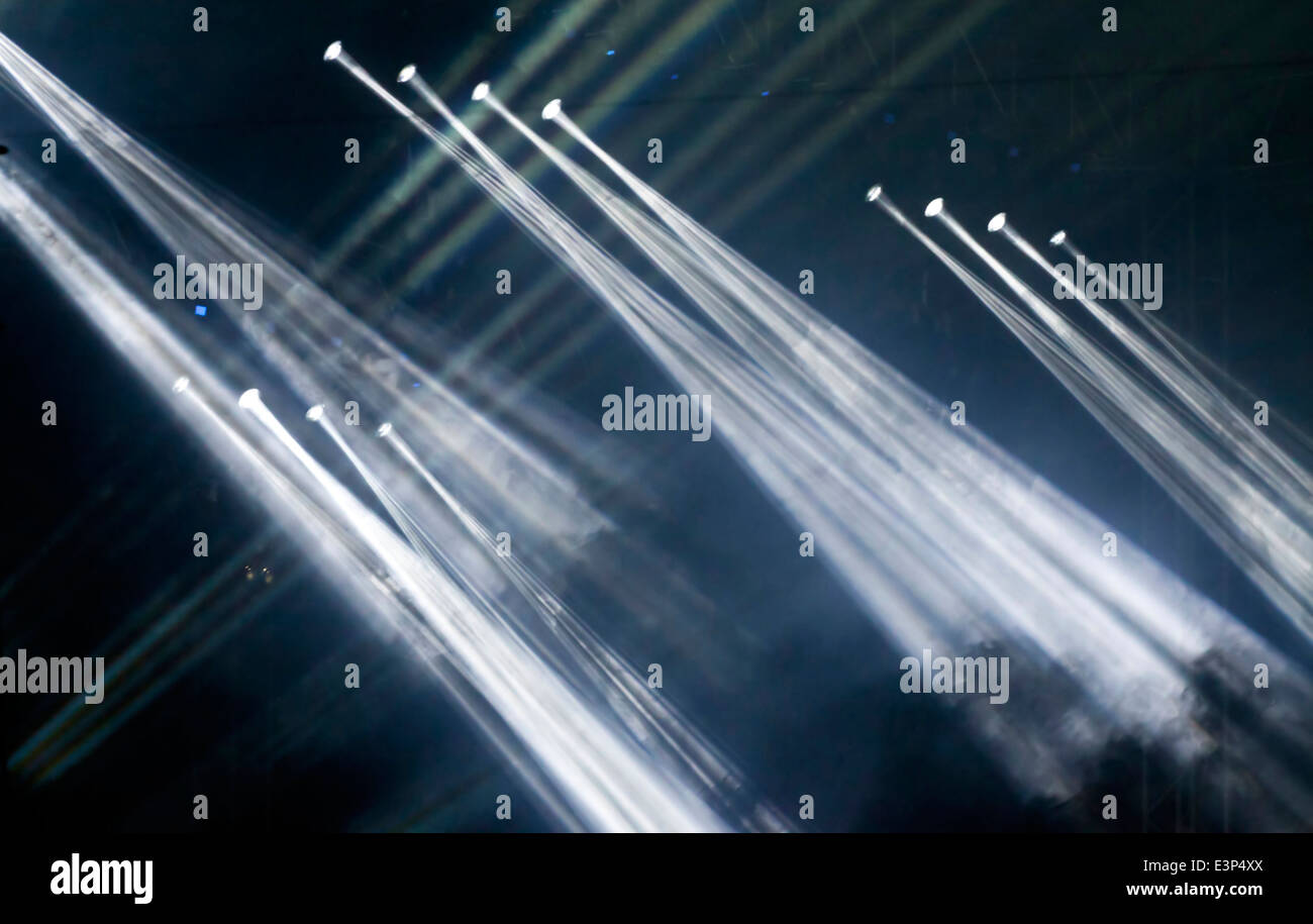 Bühnenbeleuchtung Stockfoto