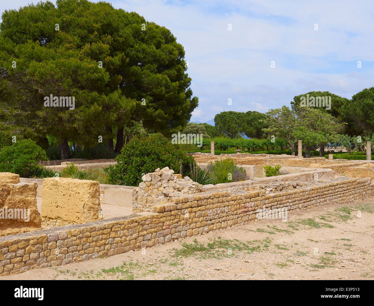 Ruinen der römischen Stadt Empuries, Katalonien, Spanien Stockfoto